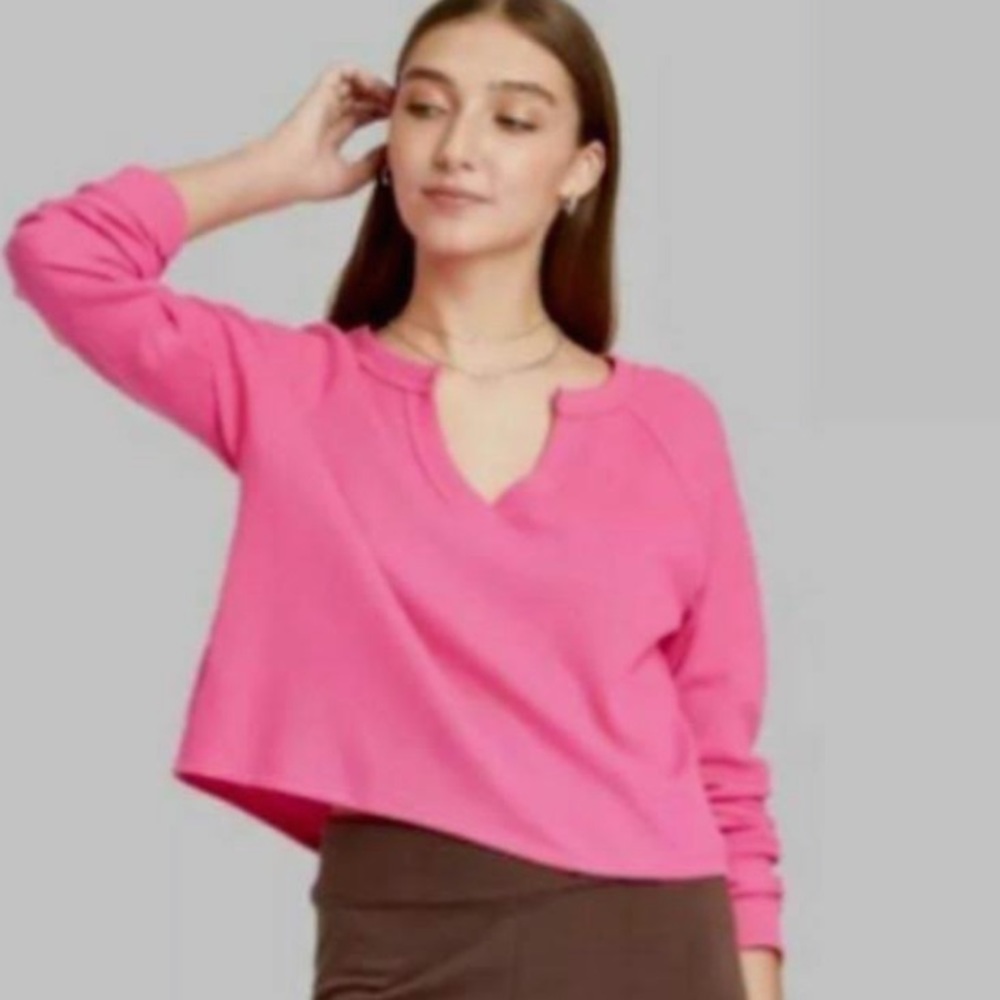 Wild Fable Hot Pink Long Sleeve